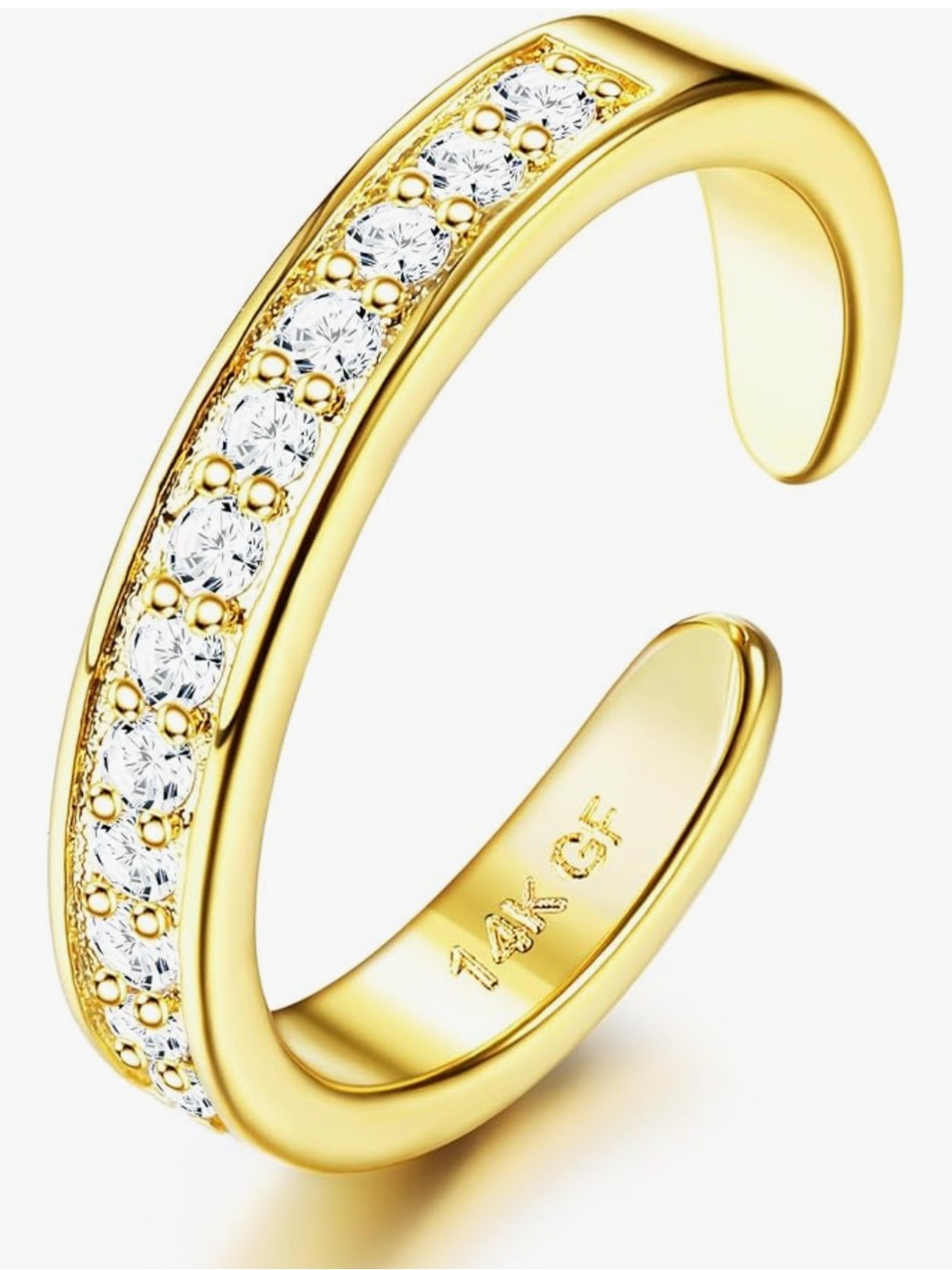 Stunning Nordstrom 14KT Gold filled
Topaz adjustable toe ring - Picture 3 of 3
